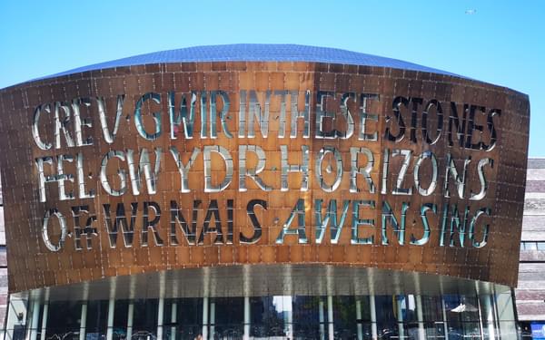 The striking Millennium Centre in Cardiff