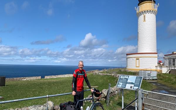 Day 3 03 James at the Cape Wrath Lighthouse