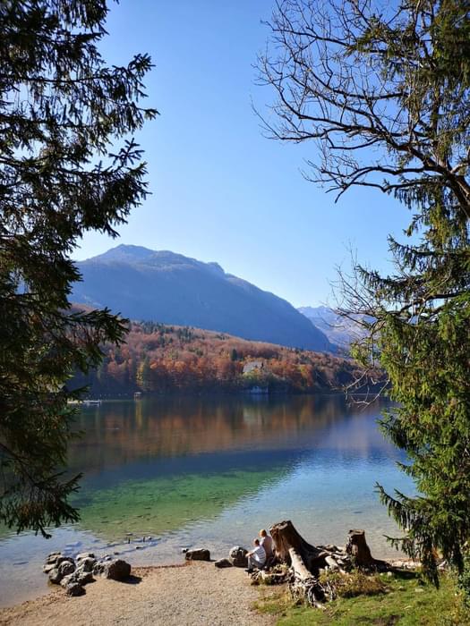 Lake Bohinj in autumn, Slovenia