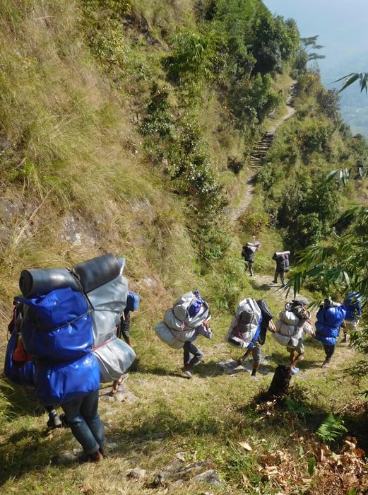 Well laden porters