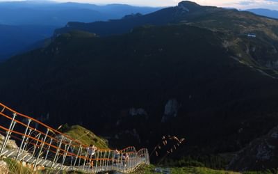 staircase in the Ceahlău Mountains