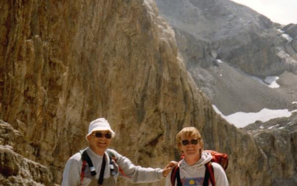 With my father at the Breche de Roland Pyrenees