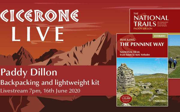 Paddy Dillon backpacking live