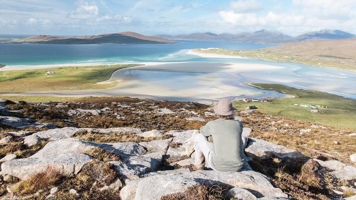 Looking Across To Taransay From The Summit Of Carran