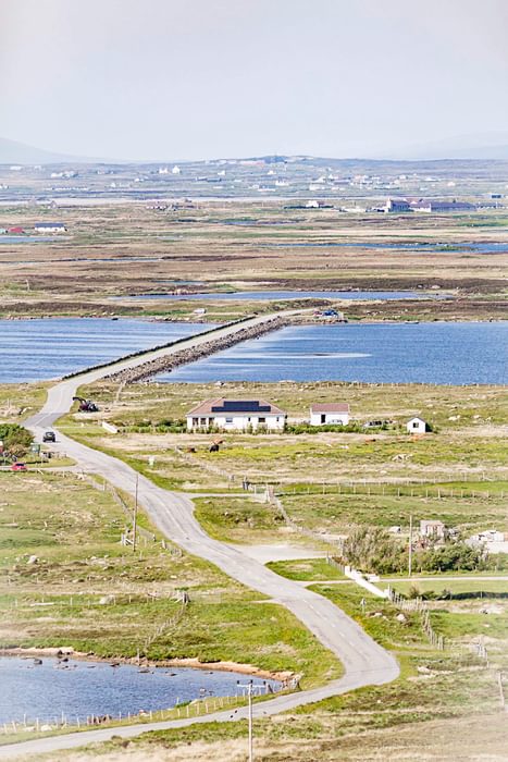 The Causeway Across Loch Bi From Near Our Lady Of The Isles