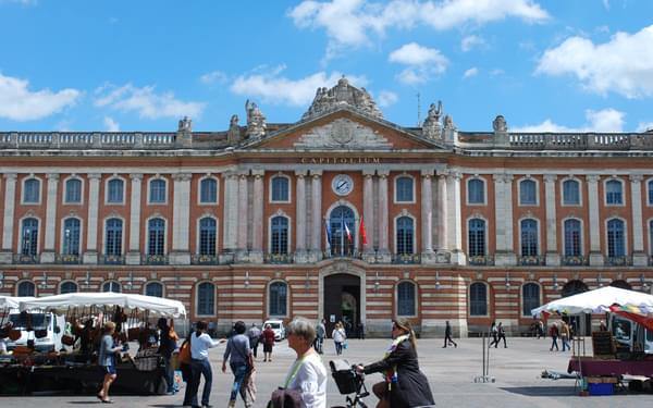 The Capitol In Toulouse Where The Canal Begins
