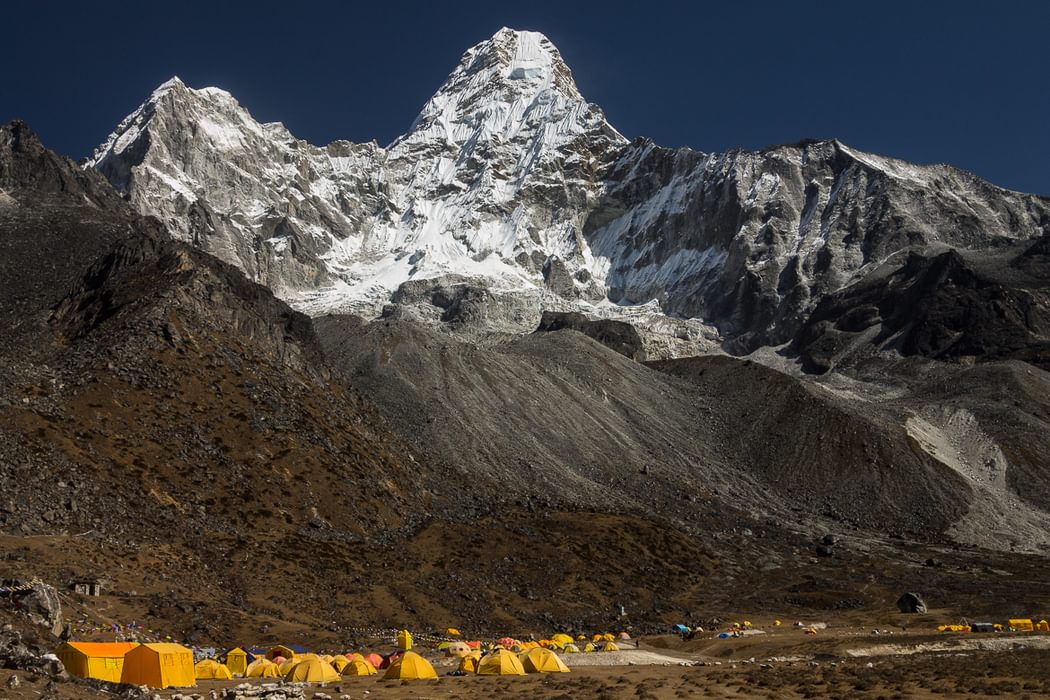 Ama  Dablam 6812M Seen From Its Base Camp