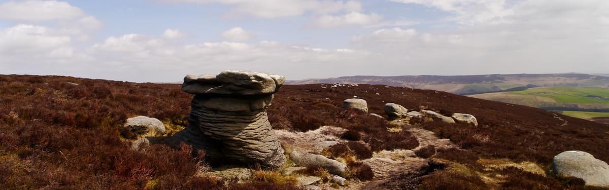 The  Druid  Stone On  Kinder  Scout