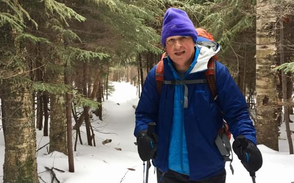 The Author On The Trail Before The Conditions Worsened