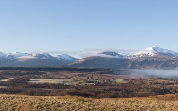 Grey Corries And Aonach Mor From Commando Memorial Glen Spean