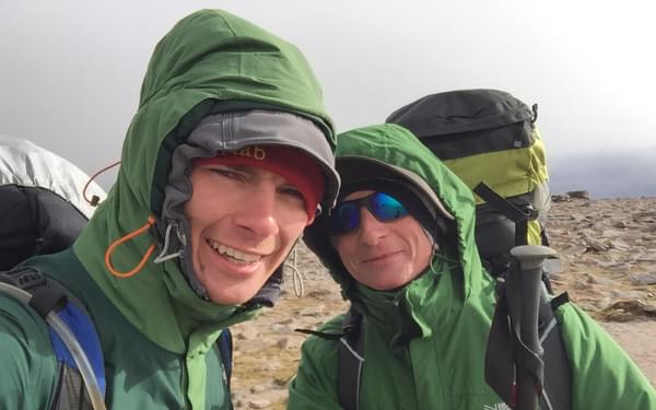 A Brief Moment Of Cleared Skies At The  Ben  Macduis Windy Summit Time For A Selfie Me Left  Andrew Right