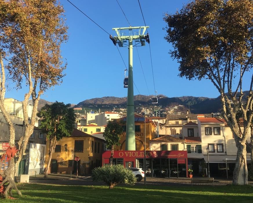 The Cablecar From The Seafront In  Funchal Carried Us 550M Up Into The Hills To Start Our Trek