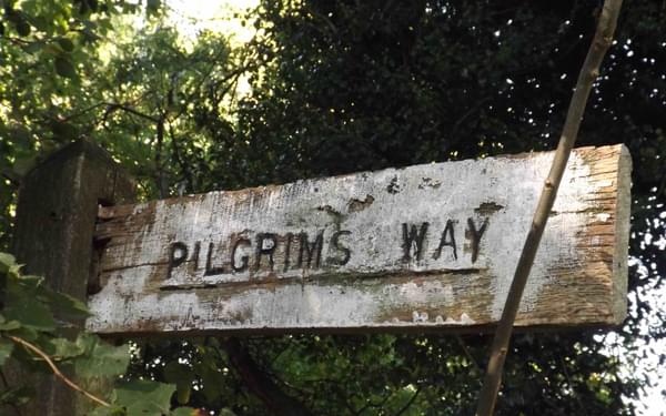Pilgrims  Way Sign At  Chaldon In  Surrey