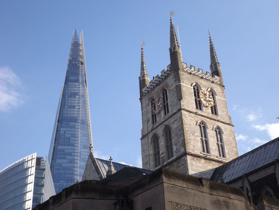 The Shard And Southwark Cathedral Tower