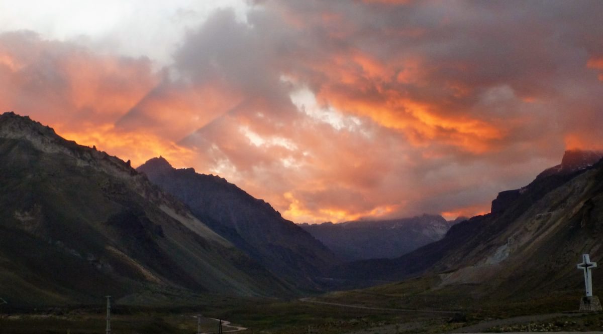 Sunset By Aconcagua