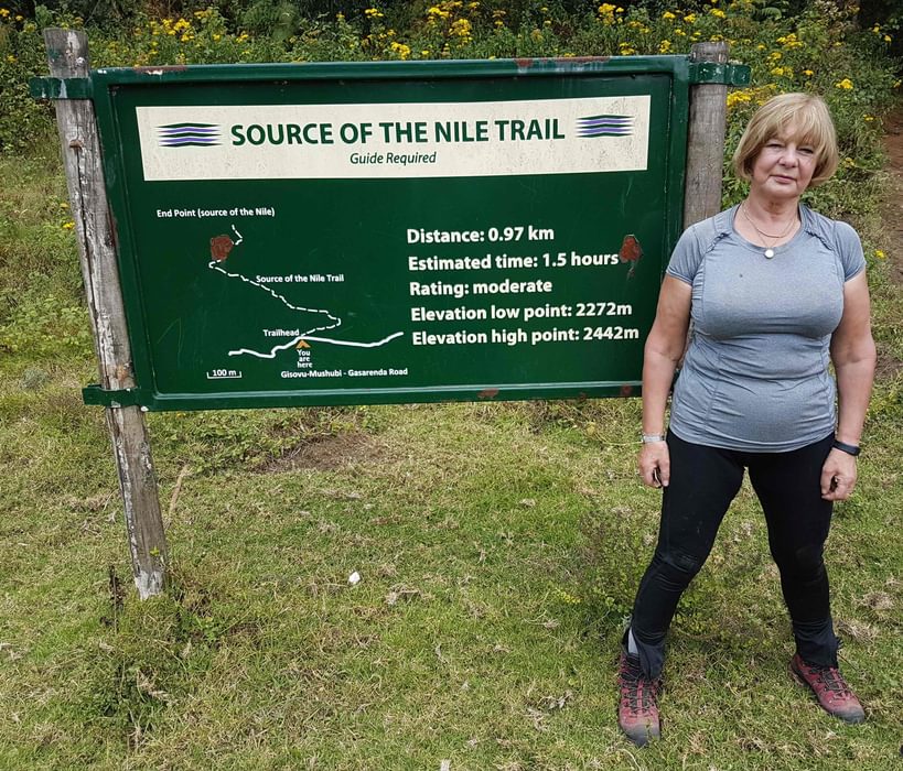 Trailhead Sign For Source Of The Nile Trail