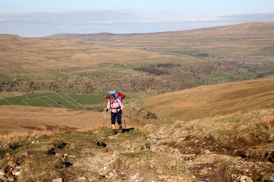 Climbing Up Birks Fell In The Yorkshire Dales