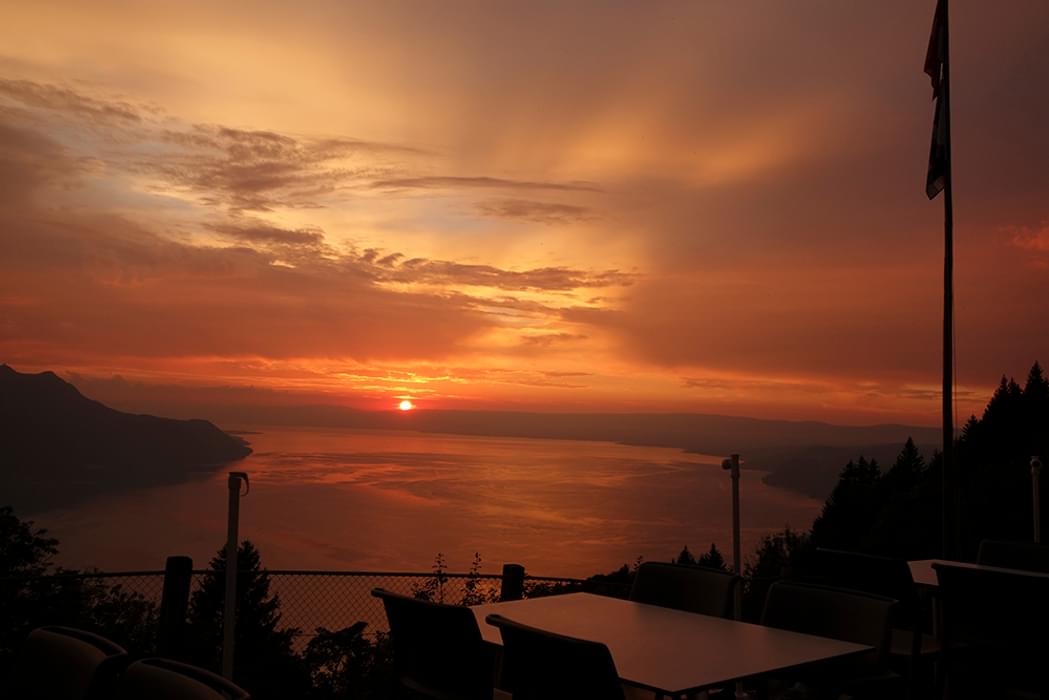 Sunset Above  Montreux