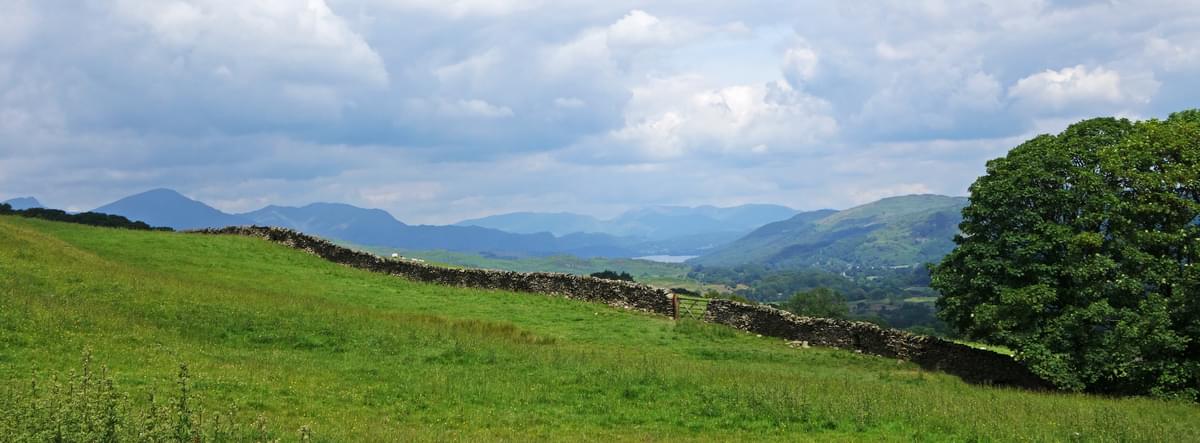 Looking Towards  Coniston Fells And  Lake