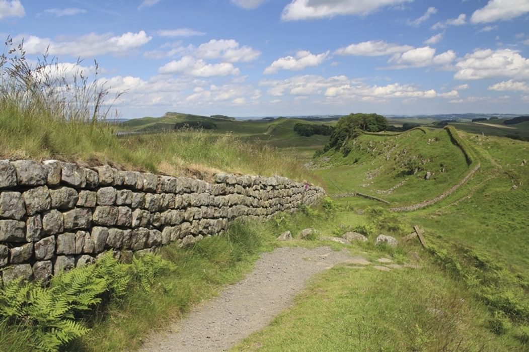 Housesteads Crags along the Hadrian's Wall Path
