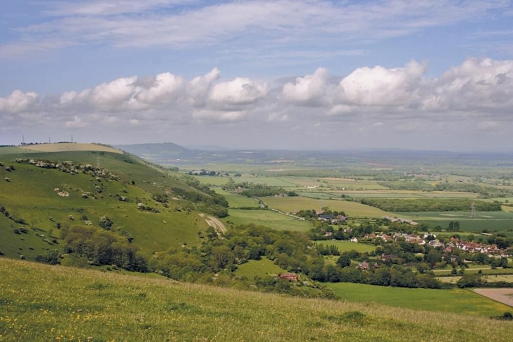 The South Downs Way has excellent views like this spot along the Fulking escarpment near Devil's Dyke