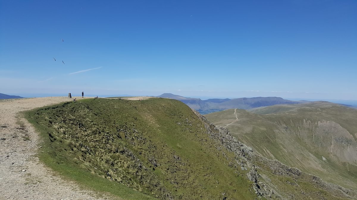 For Day 2 Helvellyn 3 Caption Social distancing on the summit of Helvellyn