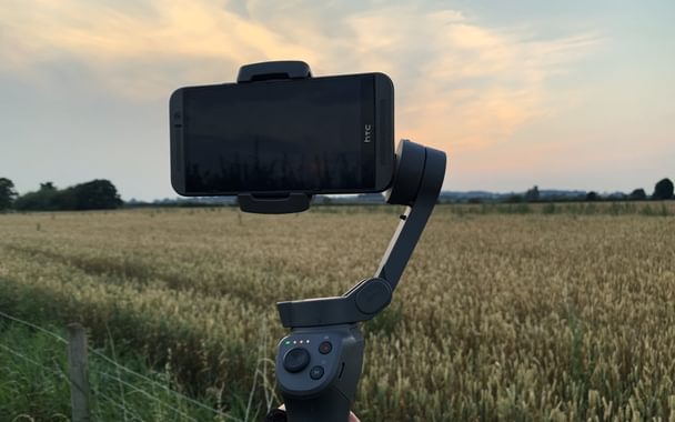 A gimbal will help to hold your phone steady