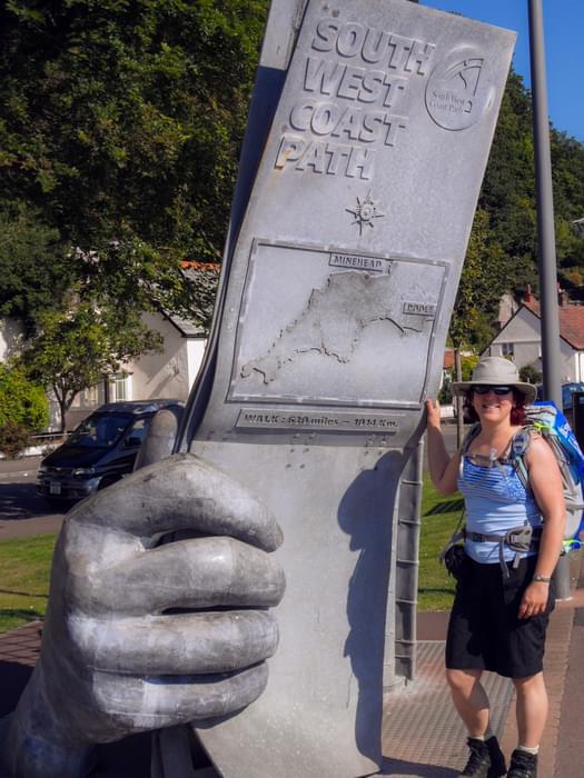 630 miles to go: the start of the South West Coast Path