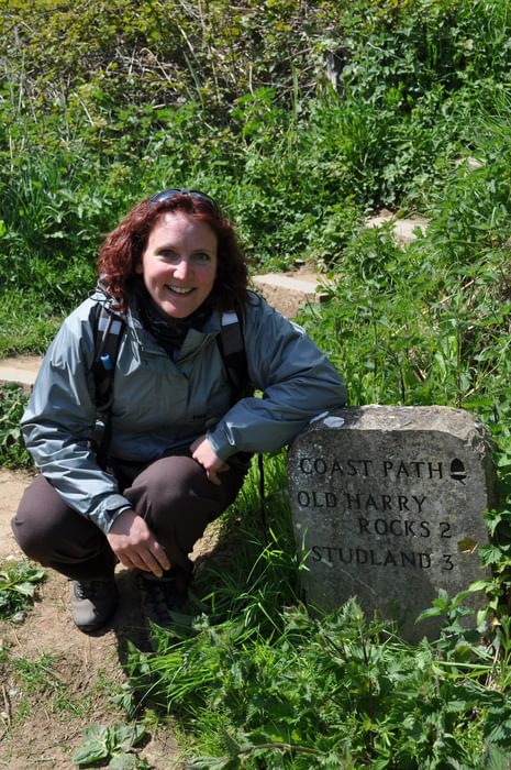 On a training walk for the South West Coast Path