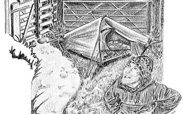 The joys of camping wild: illustration by Zoe Langley-Wathen