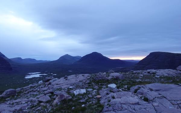 Evening light and the Torridon mountains