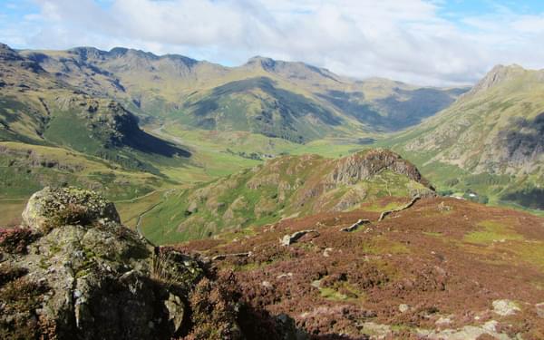 The head of Great Langdale from Lingmoor
