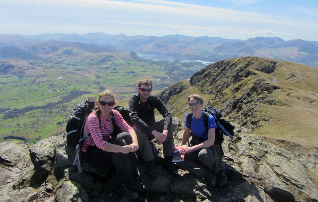 With friends on Blencathra