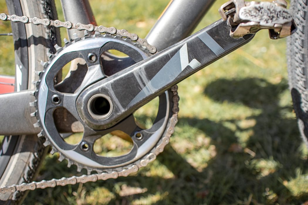 42 tooth single chain-ring on a gravel bike