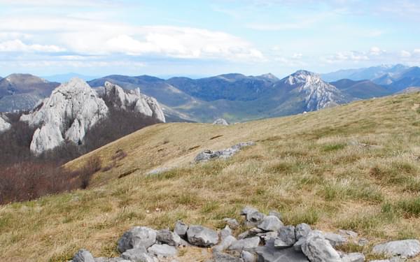 Bacic Kuk And The View Extending All The Way To Paklenica