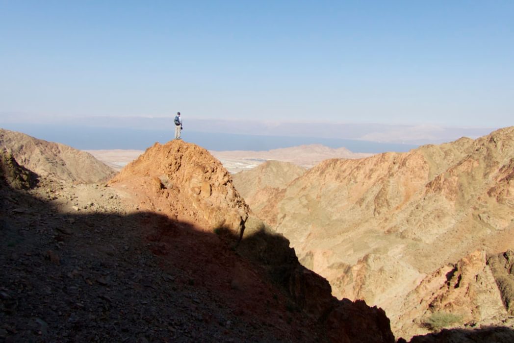 The First View Of The Red Sea From Granite Mountains South Of Aqaba