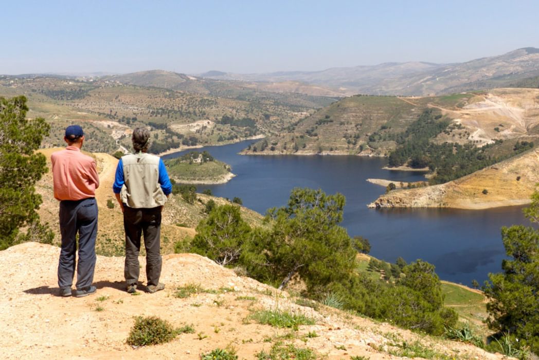 The View To King Talal Dam North Jordan