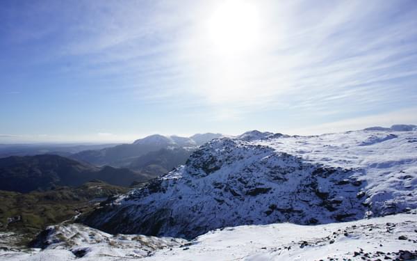 Snow over Langdale, in the heart of the Lake District