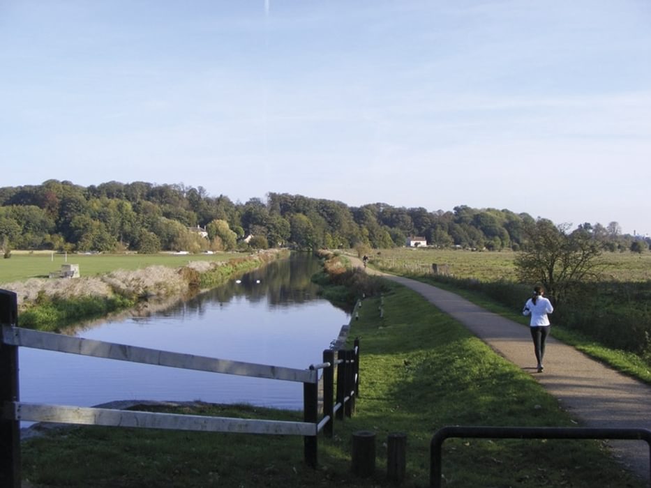 Towpath at King's Meads in the Lea valley