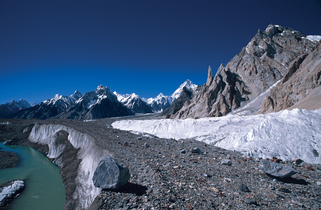 Glacial river in the Himalaya