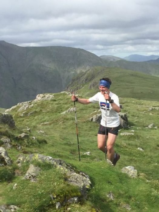 Poles can even be used by runners in the Lake District Here Joe Williams uses them to good effect during the Bob Graham Round