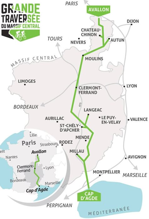 Itineraire grande traversee massif central 2018