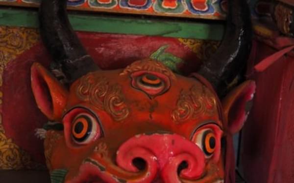 Dancing Masks At Thongdrol Bon Monastery Chharka Bhot 2