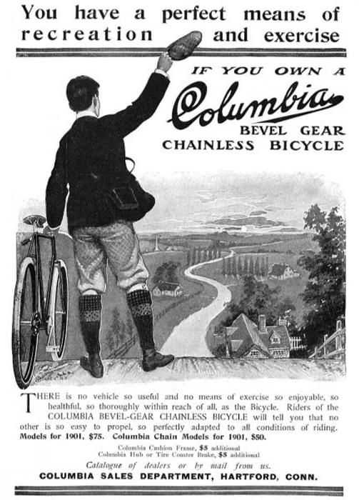 Bike advertisement Columbia