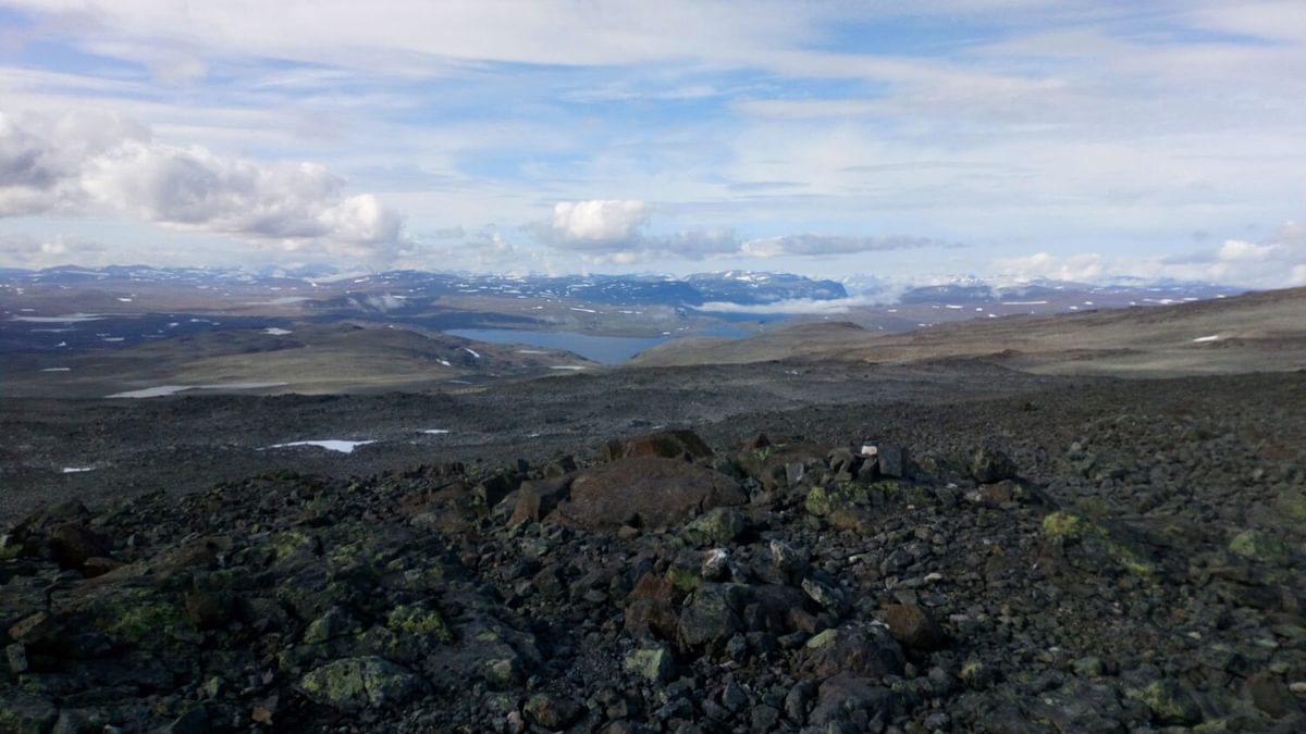 View from the top of Halti