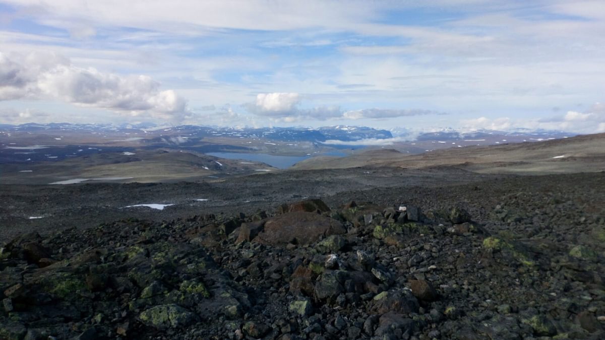 View from the top of Halti