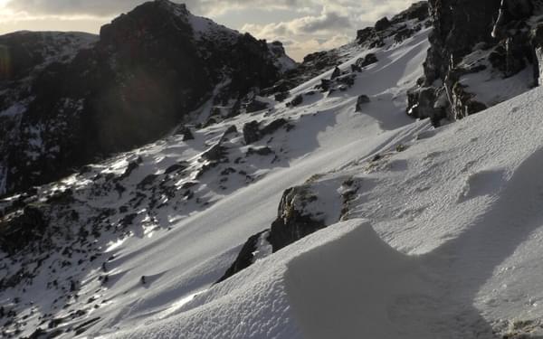 Beinn Mhòr’s summit ridge