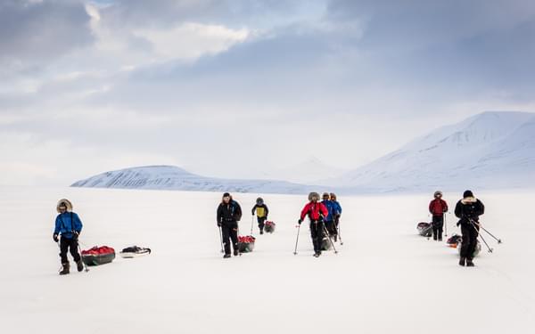 Taking the lead to learn how to navigate (in good weather conditions) are part of the learning process. Copyright Polar Circles/ Dixie Dansercoer.
