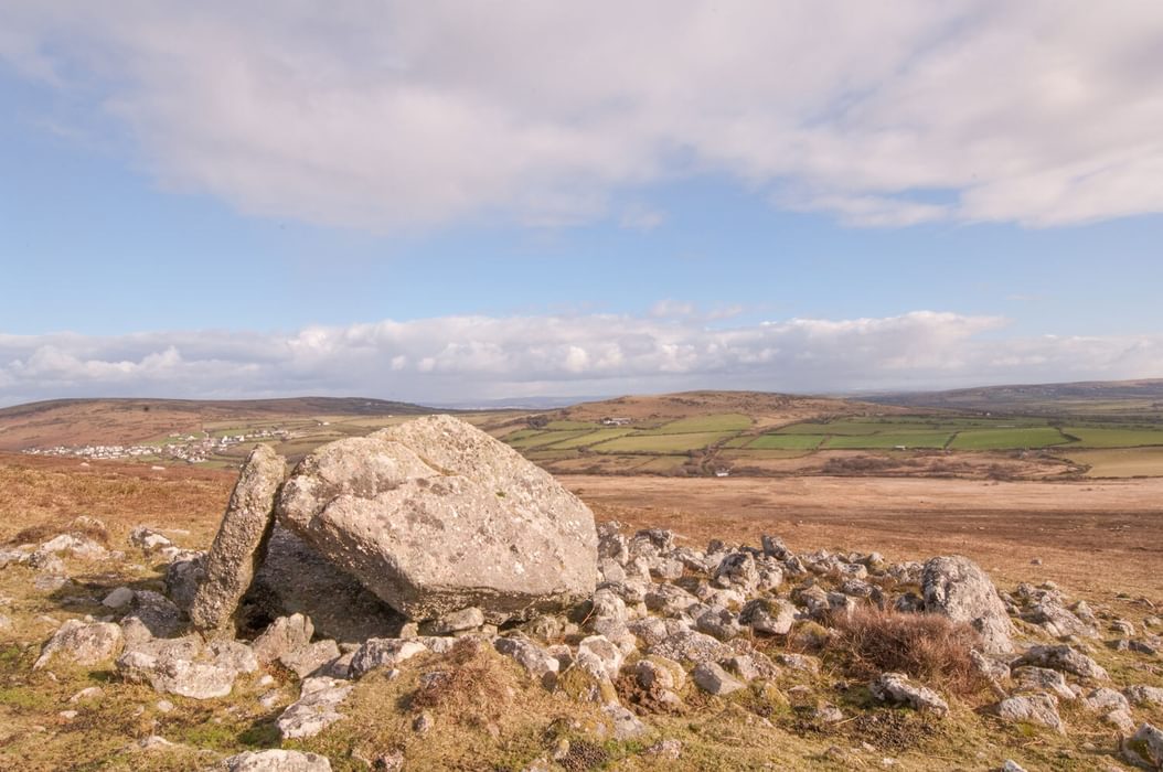 Northern burial chamber of Sweynes Howes on Rhossili Down