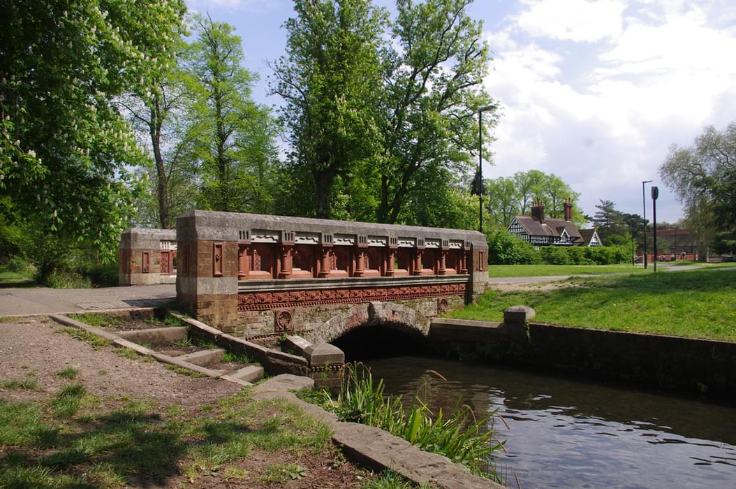 The Terracotta Bridge Over The Wandle In Beddington Park